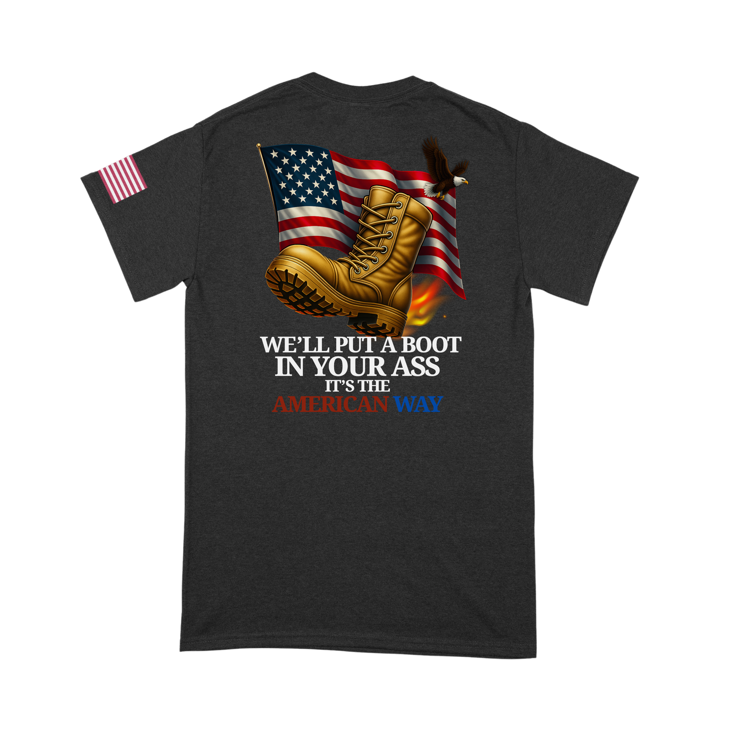 Red, White & Boot Tee
