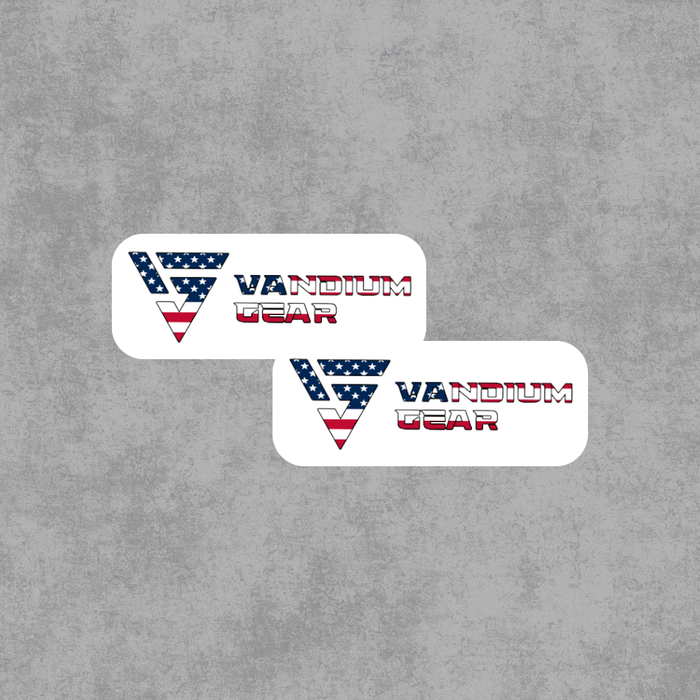 American Flag Logo Sticker