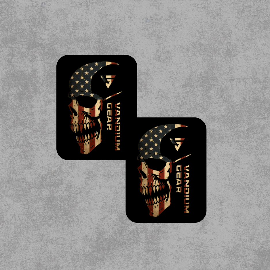 American Skull Sticker