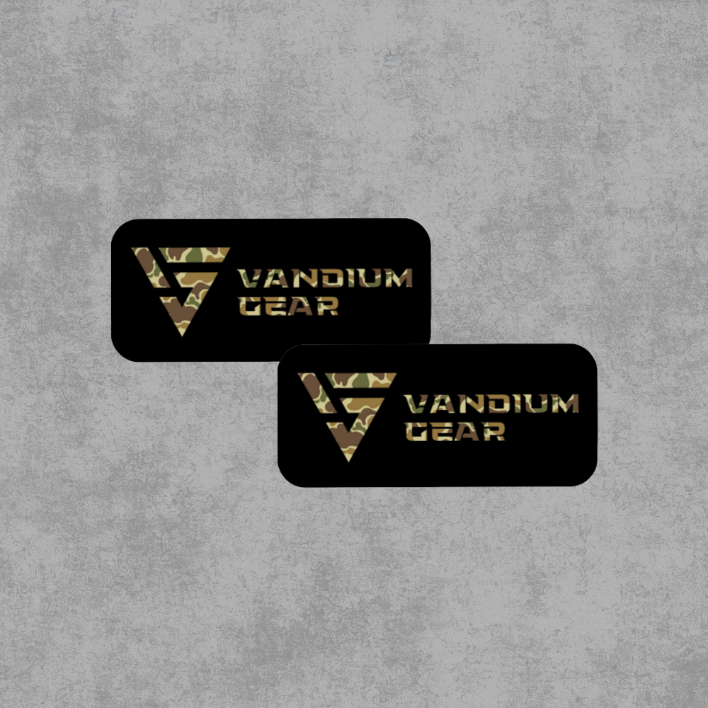 Vandium Gear Camo Logo Sticker