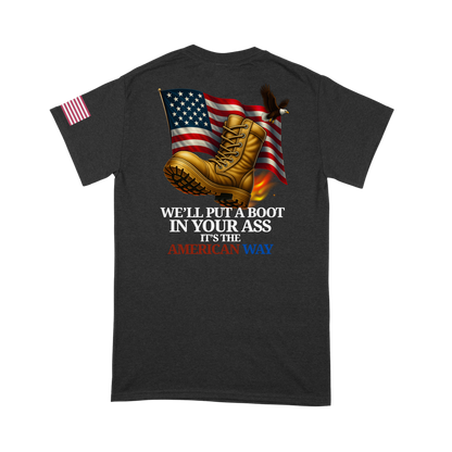 Red, White & Boot Tee