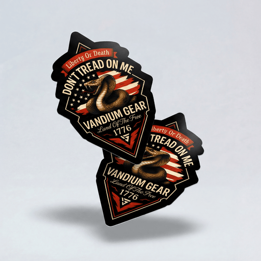 Don’t Tread On Me Sticker "3 - by Vandium Gear Industries L.L.C