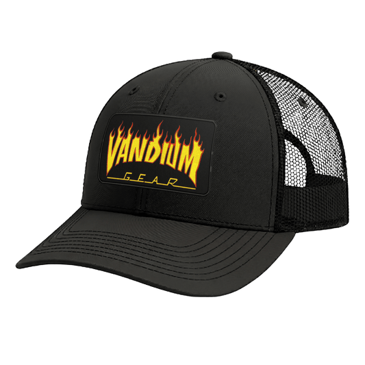 Fire & Flames Trucker Hat - by Vandium Gear Industries L.L.C
