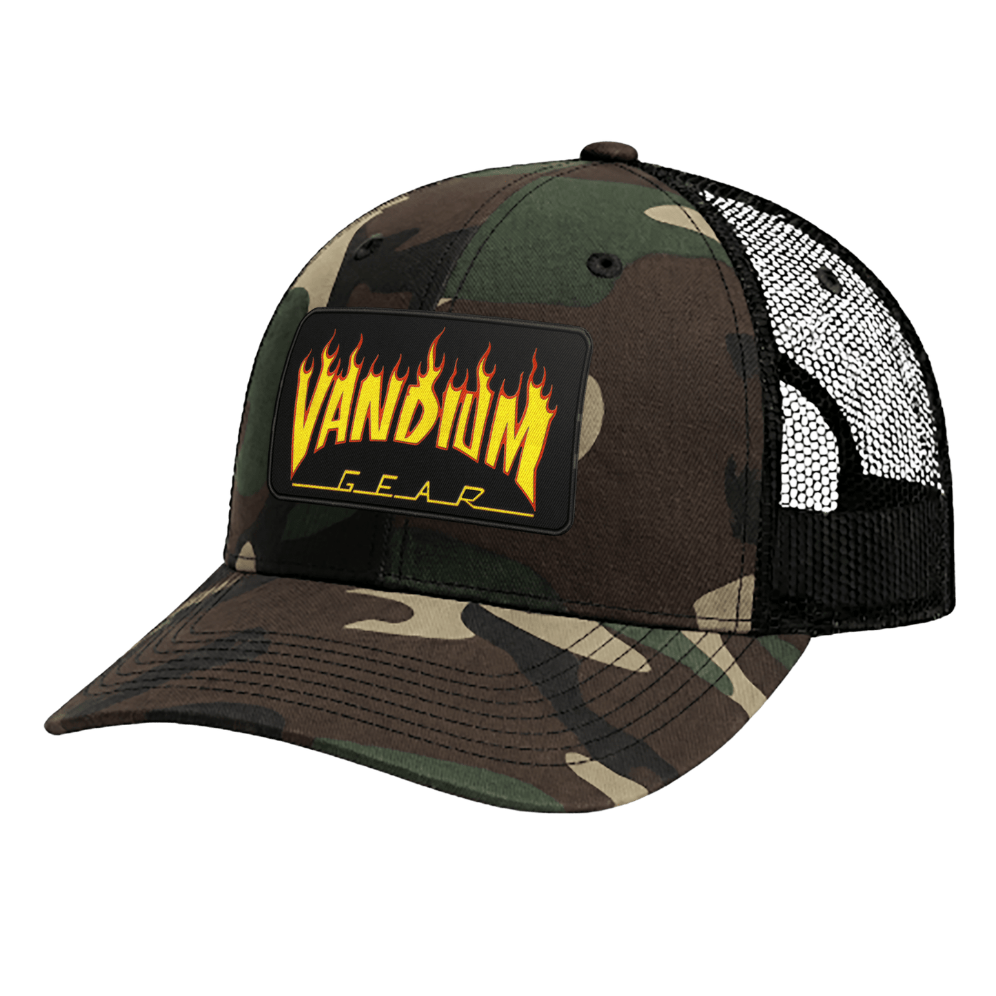 Fire & Flames Trucker Hat - by Vandium Gear Industries L.L.C