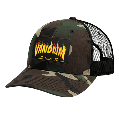 Fire & Flames Trucker Hat - by Vandium Gear Industries L.L.C