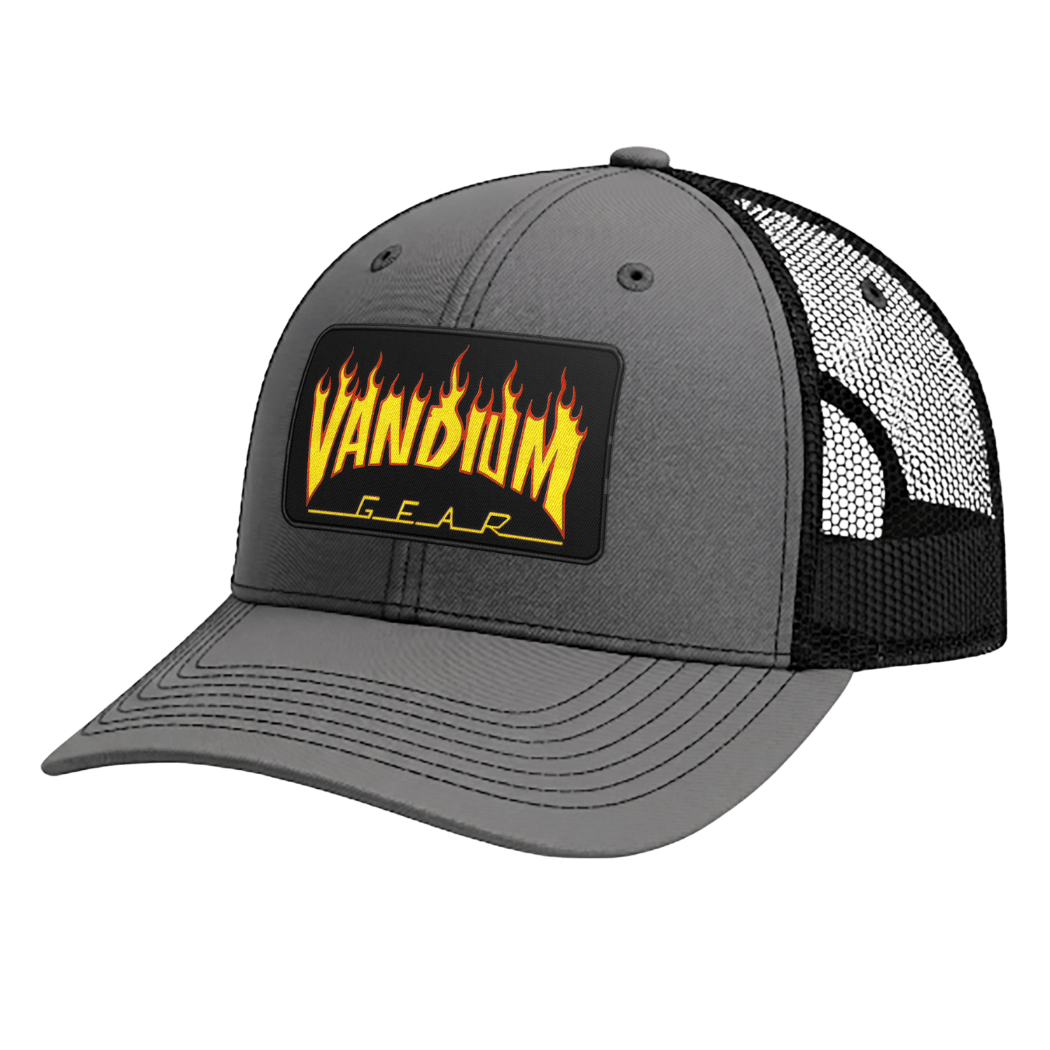 Fire & Flames Trucker Hat - by Vandium Gear Industries L.L.C